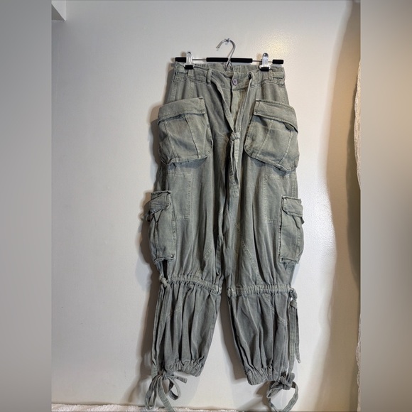 Free People Big Sky Parachute Cargo Slouchy Pant XS - Picture 5 of 7